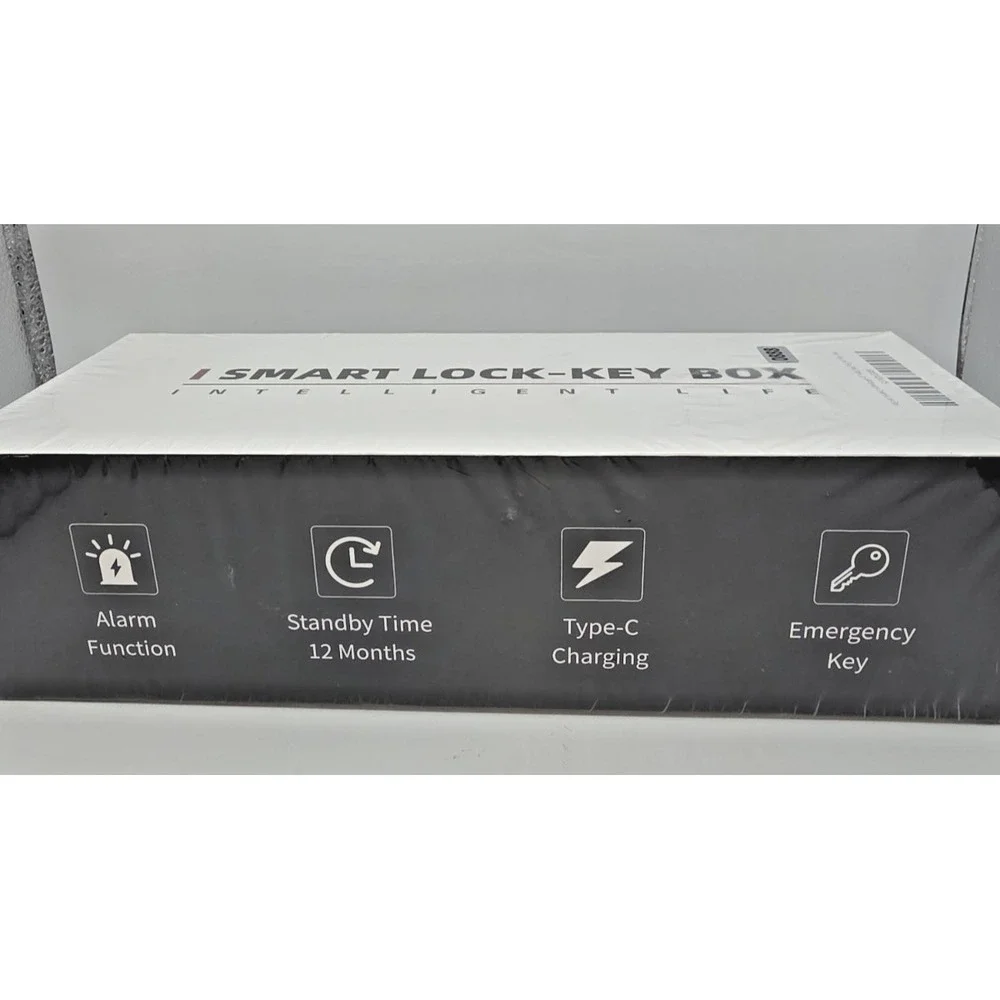 Smart Bluetooth Key Lock Box IP66 Waterproof App Control Alarm Metal Safe NISB